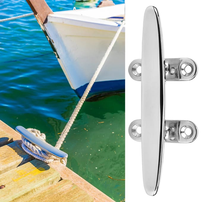RVS Bootkikker Spiegelgepolijst Bootlicht Accessoire Basis Kikkers Marine Basis(8in) white