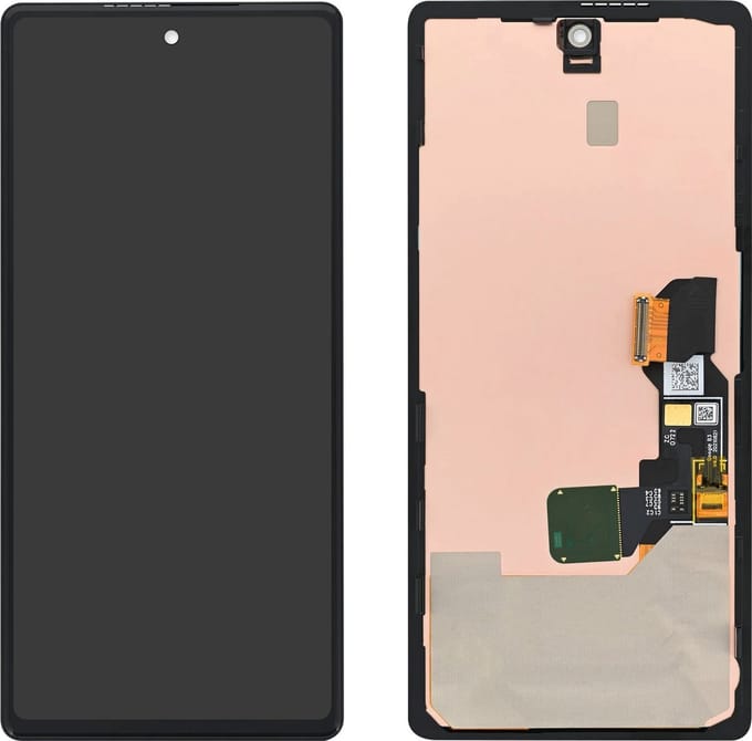 Google, Volledig Display Original Geschikt voor Google Pixel 6a LCD Scherm met Frame en Touchscreen, Zwart