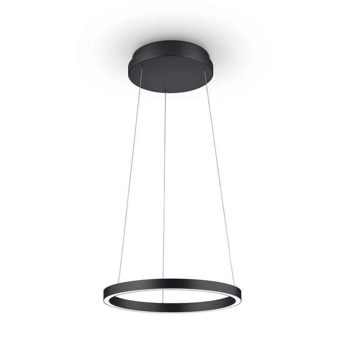 Knapstein LED hanglamp Lisa-40, CCT, dimbaar, matzwart