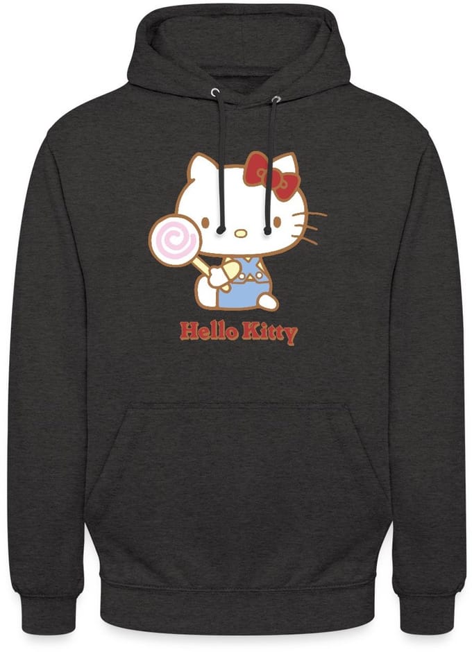 Hello Kitty Met Een Lollipop Hoodie Unisex