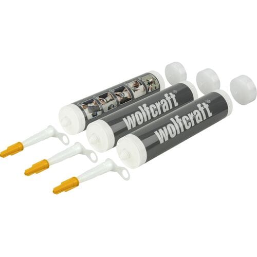 Wolfcraft - Lege kit kokers - Patronen - Kitkokers - 3 stuks - 4044000