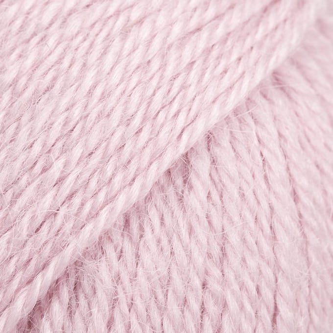 DROPS Alpaca Uni Colour - 3112 zacht roze - Wol Garen