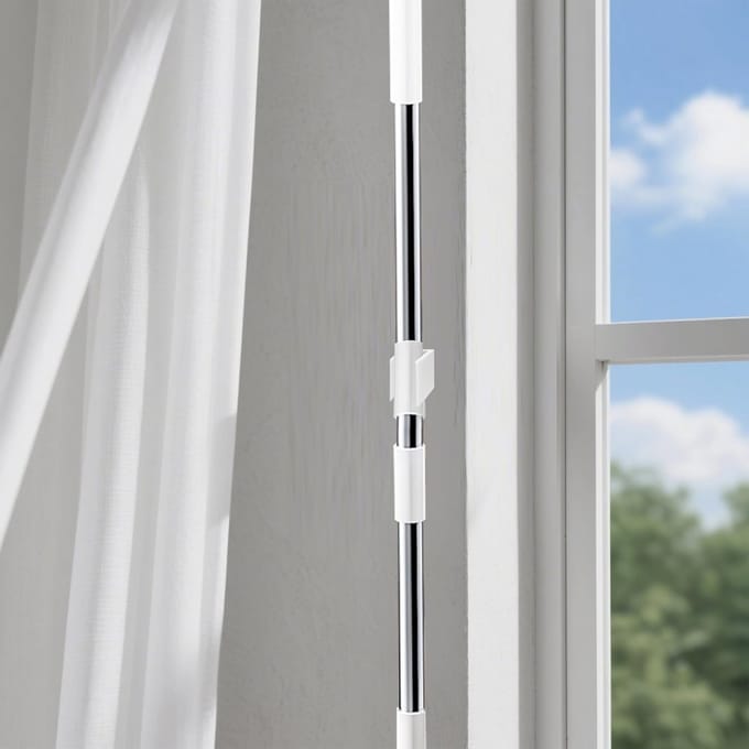 Rolluik Clips - Crank Bevestiging - Raambeveiliging - Wandmontage - 4 Stuks - Wit