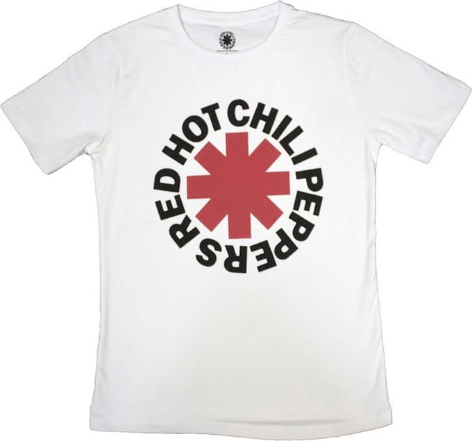Red Hot Chili Peppers - Classic Asterisk Dames T-shirt - S - Wit