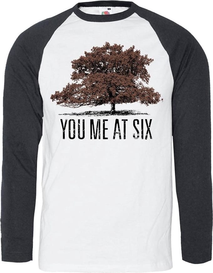 You Me At Six - Tree Longsleeve shirt - M - Wit/Zwart
