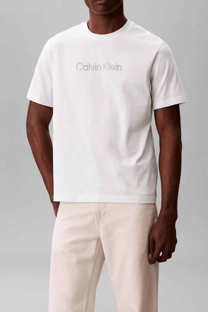 Calvin Klein 30s Eu Graphic Tee Bright White Taglia: S | Magliette basic Outlet | Uomo | Bianco