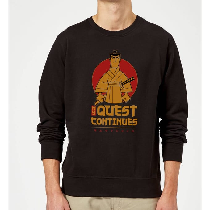 Samurai Jack My Quest Continues Sweatshirt - Black - S