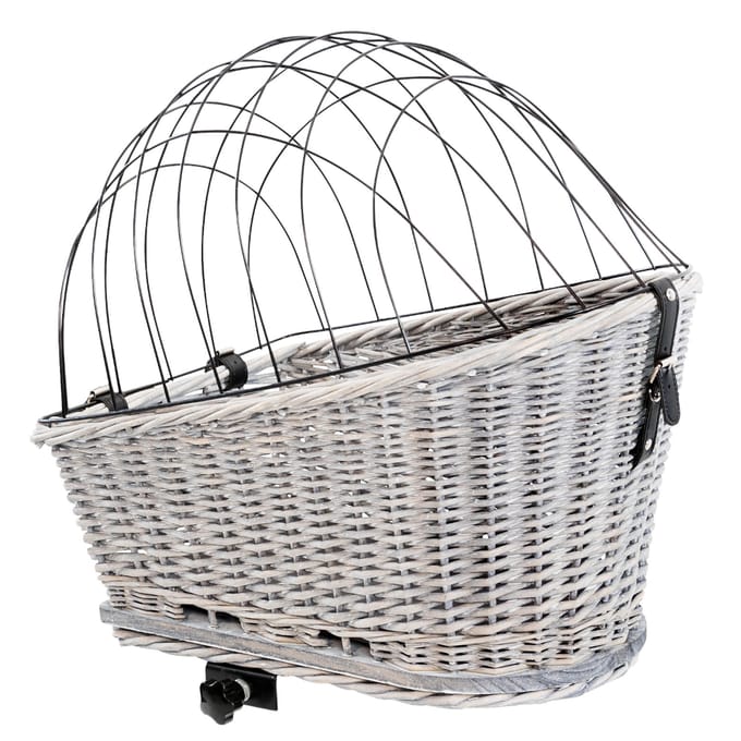 Trixie - Fietsmand - Bagagedrager - Met Rooster - Grijs - 55X35X49 cm