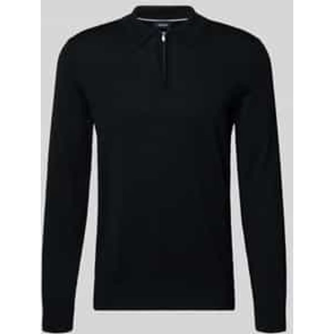 Gebreide pullover van scheerwol met polokraag model 'Dondor'