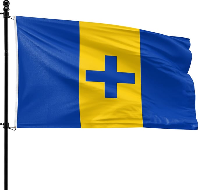 VlagDirect - Baarn vlag - Gemeente Baarn vlag - 90 x 150 cm.