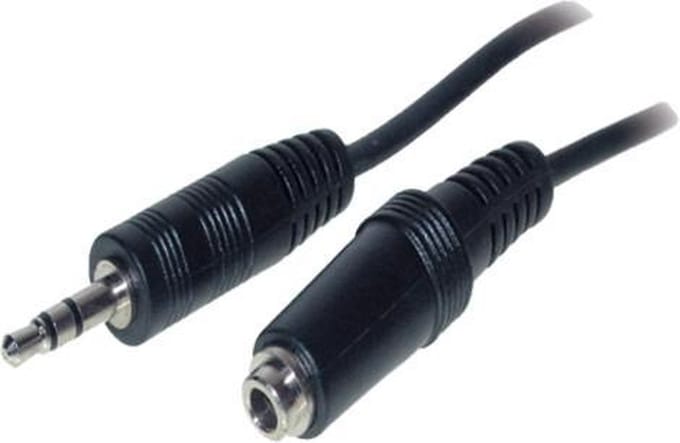 S-Conn 3.5mm - 3.5mm 3m 3m 3.5mm 3.5mm Zwart audio kabel