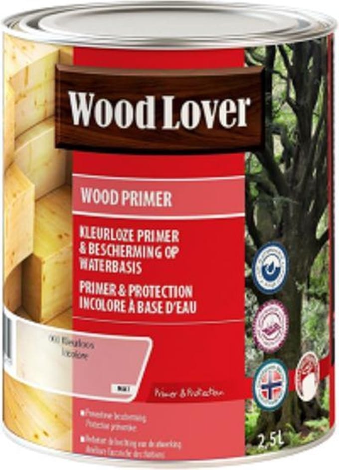 Woodlover Wood Primer - 0.75L - 001 - Colourless