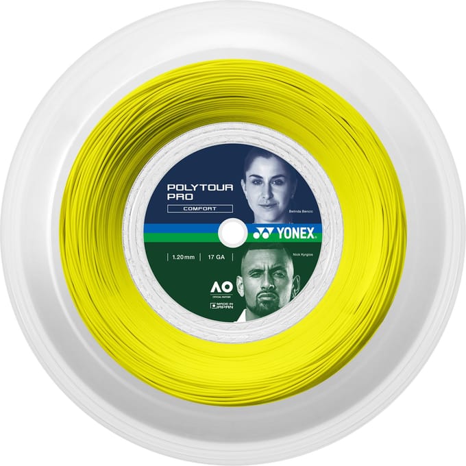 Yonex Poly Tour Pro  Rol snaren 200m-geel