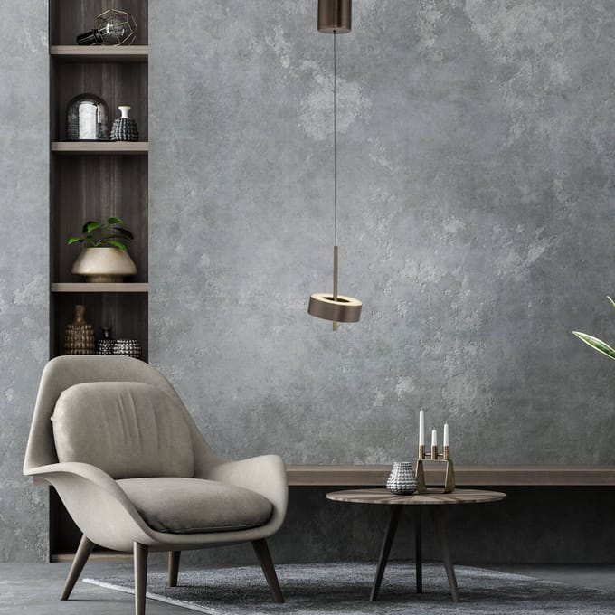Q-Smart-Home Paul Neuhaus SMART+ hanglamp Q-Rotate donkerbruin Ø14cm