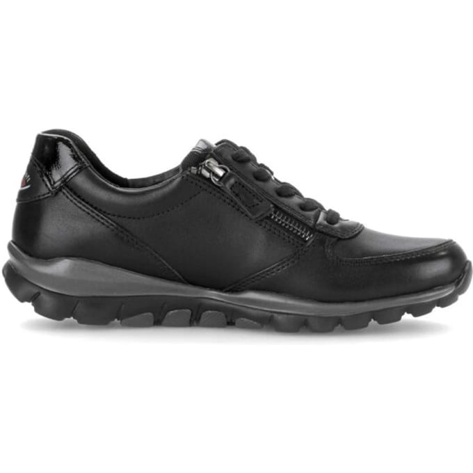Gabor rollingsoft sensitive 0100.01.003 - dames rollende wandelsneaker - Zwart - maat 38 (EU) 5 (UK)