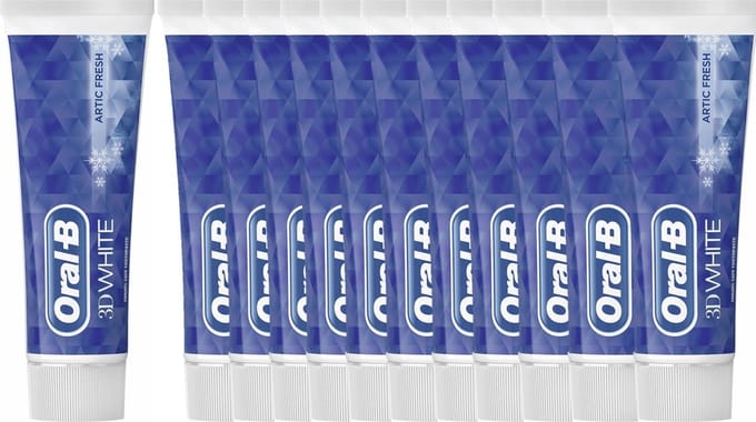 12x Oral-B Tandpasta 3d White Arctic Fresh 75 ml