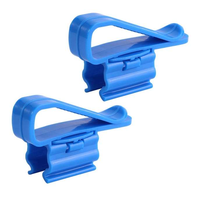 2 stuks Multifunctionele Plastic Verstelbare Aquarium Montageclip Waterpijp Buisklem Slanghouder blue