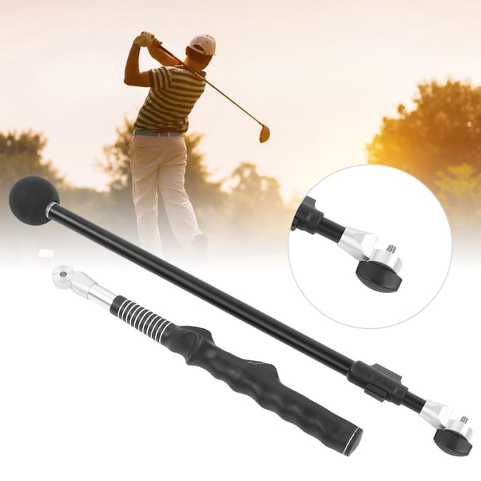 Telescopische Golf Swing Trainer Oefenhulpmiddelen Houdingscorrigerende Stokken Trainingshulpmiddelen gray