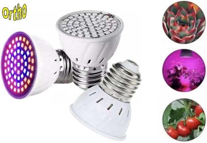 Ortho® - 3 STUKS - Groeilamp - Bloeilamp - Kweeklamp - Groeilamp planten - Grow light - Groeilamp LED - Groeilamp grote fitting - Groeilamp E27
