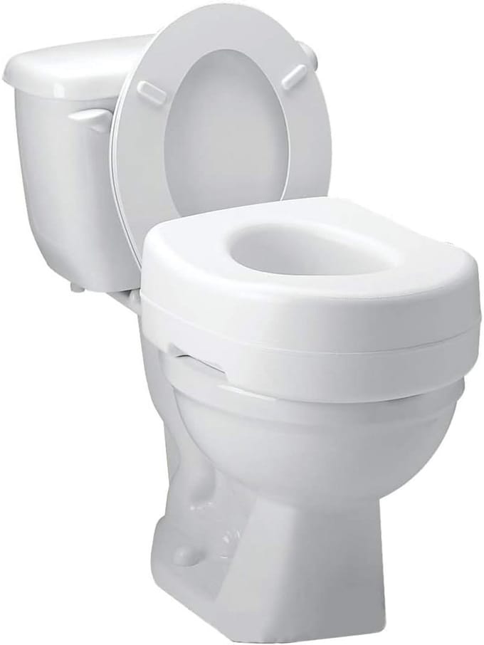 Toilet Verhoger - Zitverhoger - Comfortabel Zitten - Universele Pasvorm - 14 cm - Wit