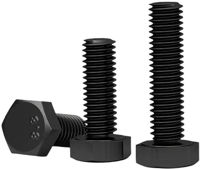 Zeskantschroeven - Machinebouten - Metaalbewerking - Koolstofstaal 8.8 - M8 - Zwart