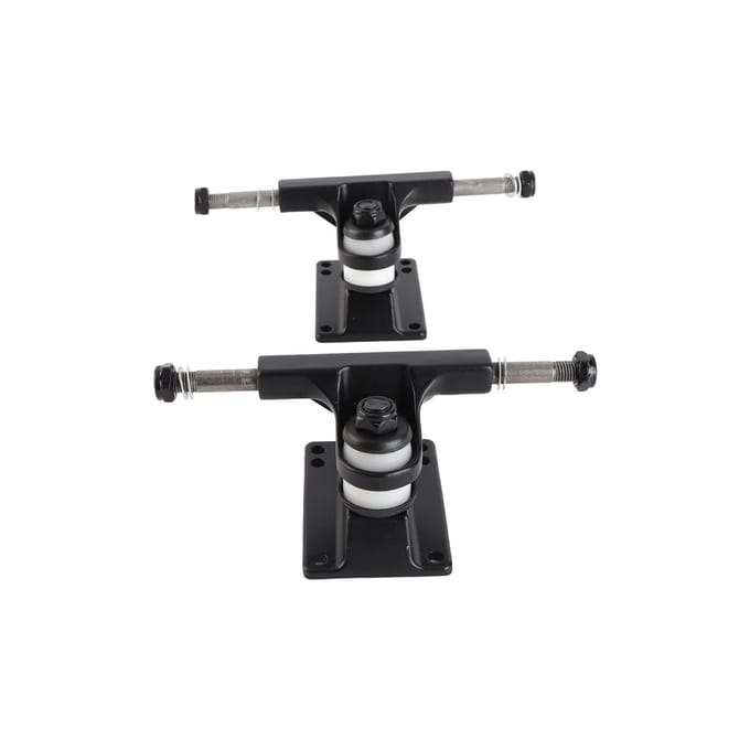 2 stuks Skateboard Trucks Combo 3.25 inch Wielen Abec Longboard Skatebaord Accessoire zwart