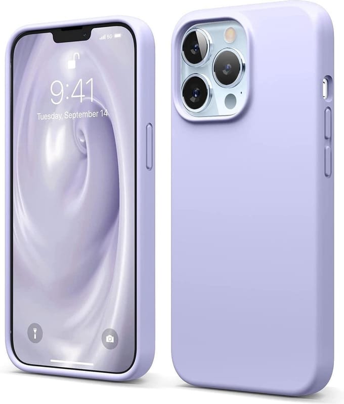 HB Hoesje Geschikt voor Apple iPhone 13 Pro Max - Paars - Siliconen Back Cover