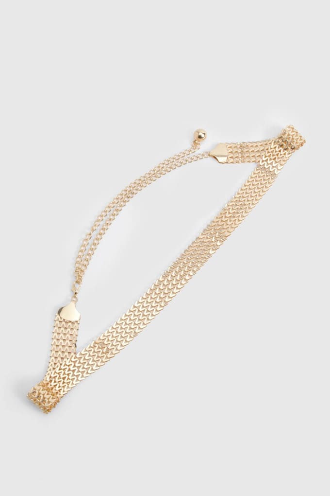 boohoo Dames Gouden Ketting Chunky Riem | Gold