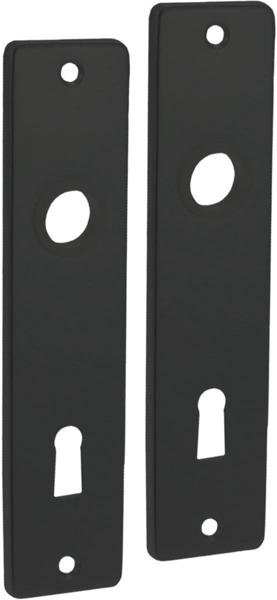 Kortschild Sl56 - Aluminium/zwart - Geëloxeerd - 180x41mm