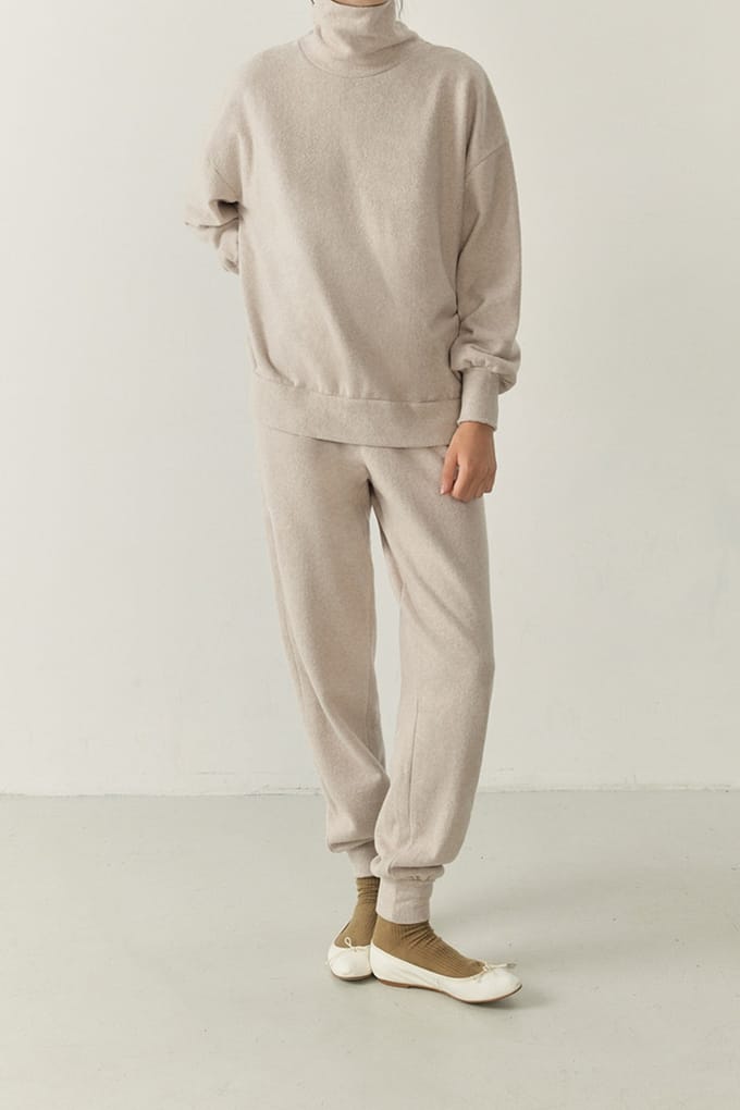 American Vintage Udow Sweat Pants Beige Chine Maat: M | Joggingbroeken Outlet | Dames | Beige