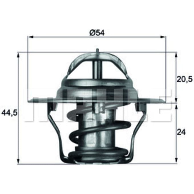 Thermostaat, koelvloeistof MAHLE TX 4 87D