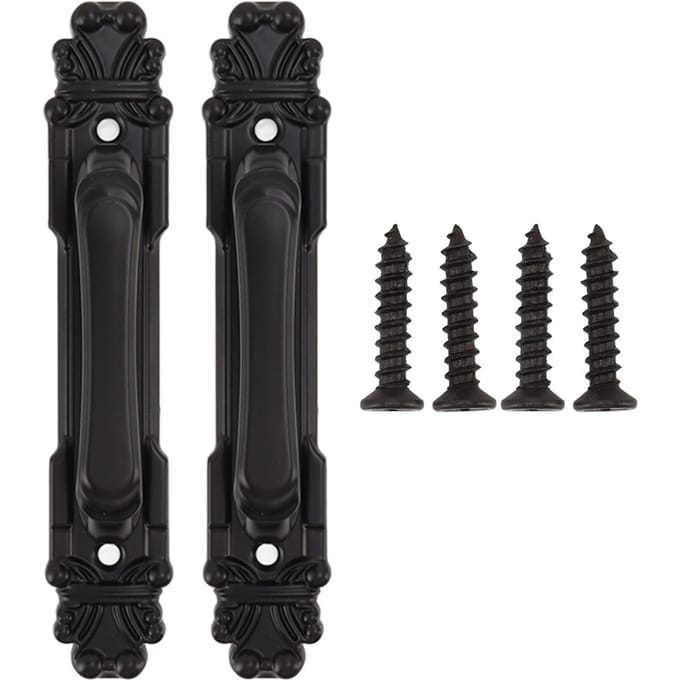 2 stuks Zwarte Heavy Duty Deurklink Eenvoudige Installatie Modieuze Deurklink 165mm 6.5in Lengte