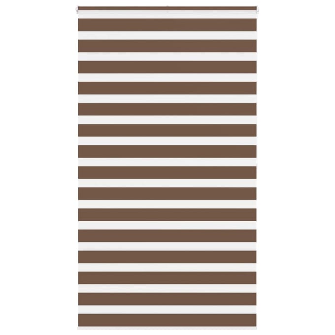 vidaXL - Zebra - rolgordijn - 120x200 - cm - stofbreedte - 115,9cm - polyester - bruin