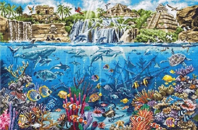 Leti Stitch Pirate Island borduren (pakket) L8036