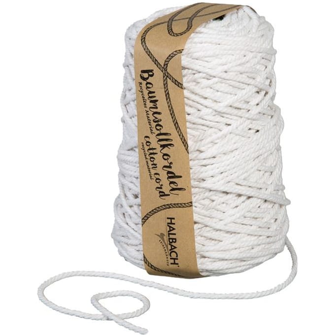 Katoenen koord "5 mm" - Wit