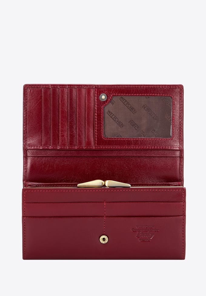 Wittchen Italy Leren Portemonnee Rood - Grote Dames Portemonnee