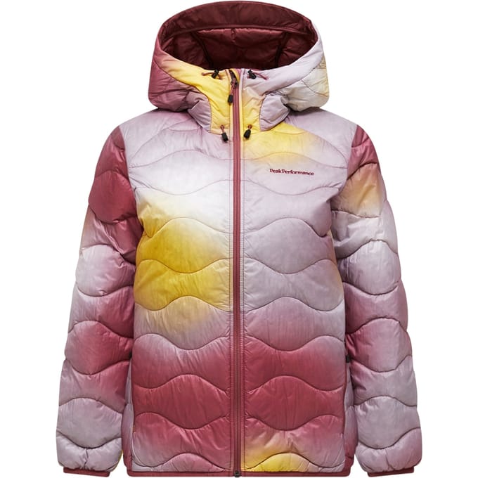 Peak Performance Womens AOP Helium Down Hood Jacket
