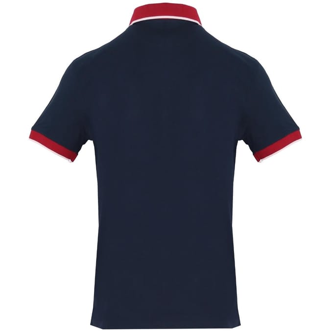 North Sails marineblauwe polo met contrasterende kraag