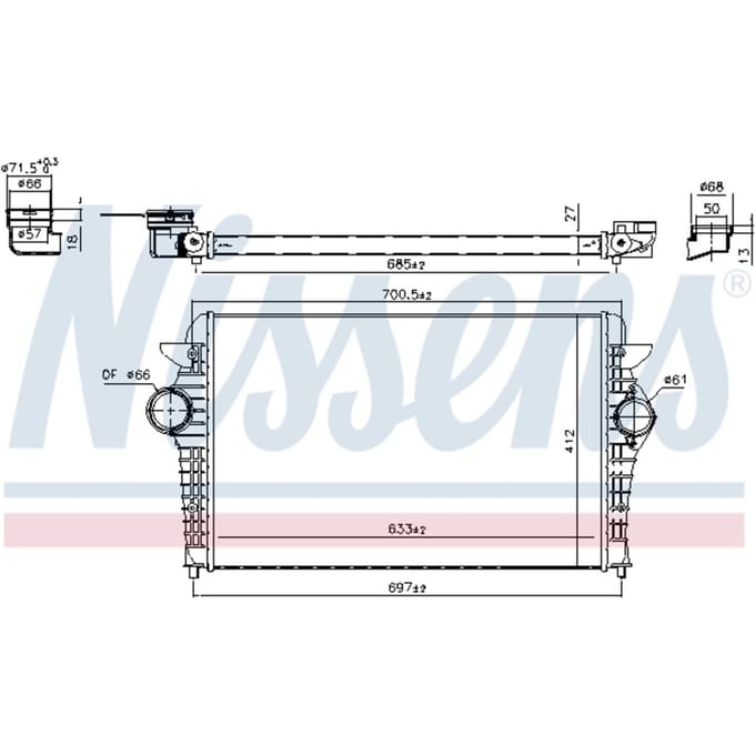 Intercooler NISSENS 96692