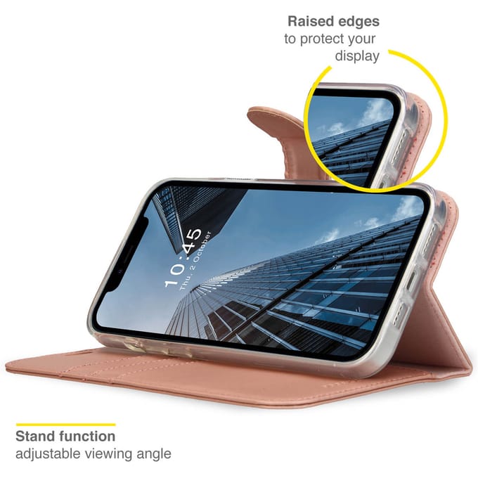 Accezz Hoesje - Geschikt voor Apple iPhone 14 Plus - Wallet Softcase Bookcase - Rosé Goud
