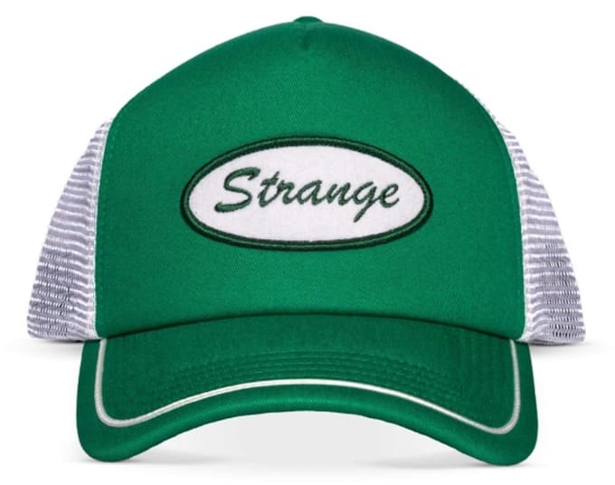 Wrangler Stranger things - Felt Patch Trucker pet - Wit/Groen