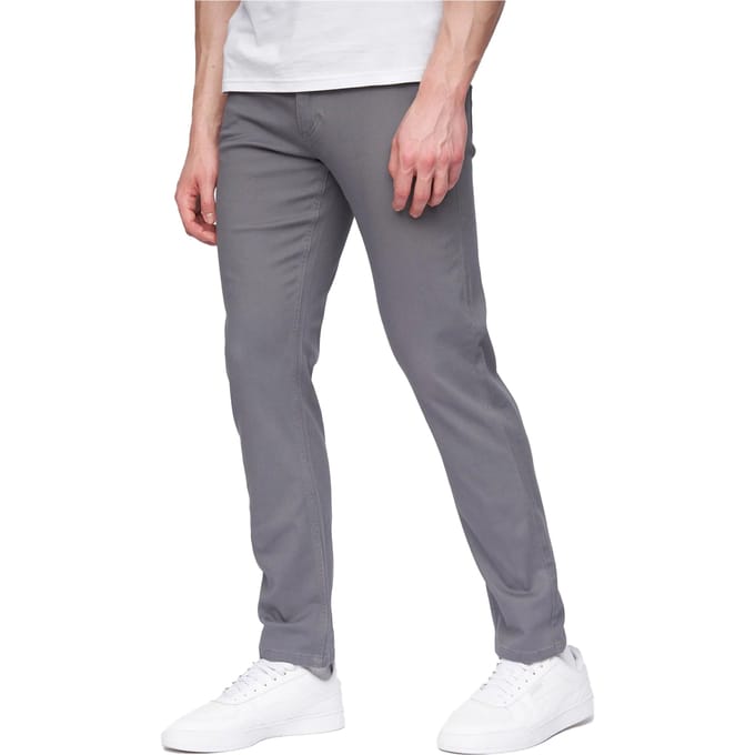 Henleys Heren Visit Chinos (Grijs)