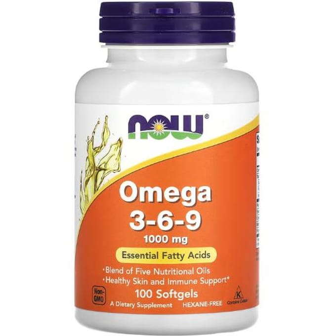 NOW Foods, Omega 3 6 9, 1000MG, 100 dop