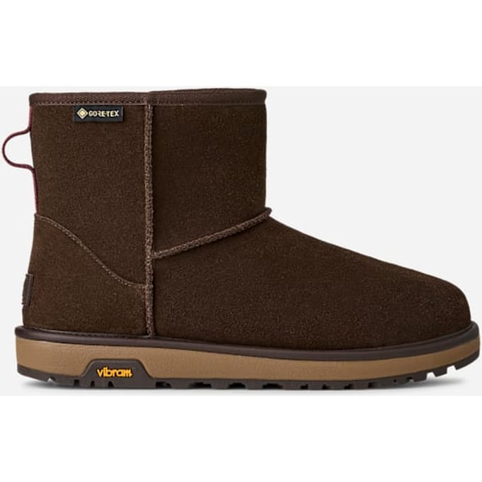 UGG® Classic Mini GTX for Men in Dusted Cocoa, Size 8, Suede/Polyester/Wool