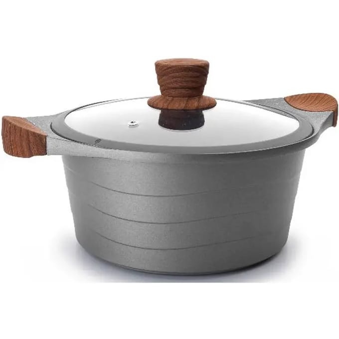 20cm gietaluminium braadpan + deksel - lacor - 27320