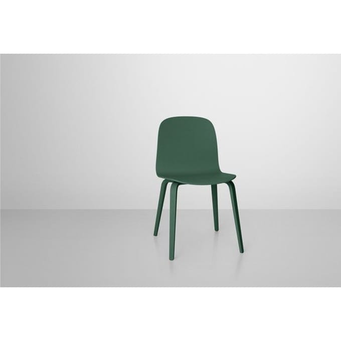 Muuto - Visu stoel - houten frame - groen
