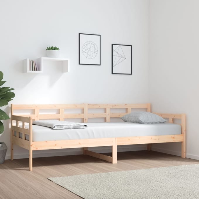 vidaXL - Slaapbank - massief - grenenhout - 80x200 - cm