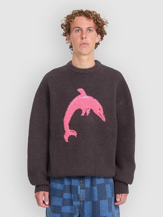Volcom Fa Ozzy Swtr Dolphin Gebreide Trui bruin