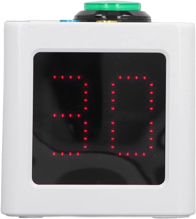 Poker Timer - Countdown Klok - Spel Spelen - Instelbare Helderheid - 1.4 inch Display - Zwart