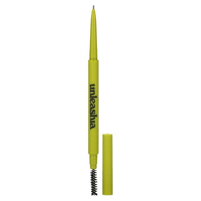 Unleashia, Shaper Defining Eyebrow Pencil, No. 2 Kraft Brown, 0.025g yellow